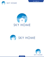 queuecat (queuecat)さんの住宅を扱う会社　「skyhome」のロゴへの提案