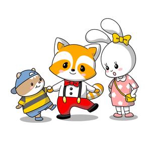 HARURU (HARURU)さんの動物のキャラクターイラスト（アライグマ、ウサギ、ハムスター）への提案