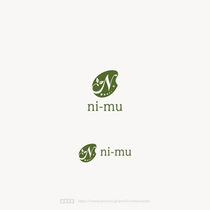  nobuworks (nobuworks)さんの米粉や野菜を使った焼き菓子販売『ni-mu』のロゴへの提案