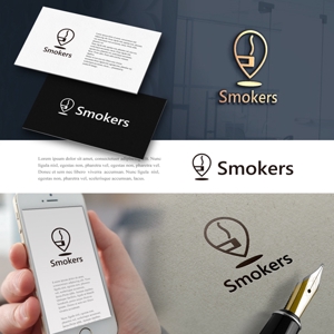 drkigawa (drkigawa)さんの飲食店で喫煙できる場所がわかるアプリ「Smokers」のロゴのお願いへの提案