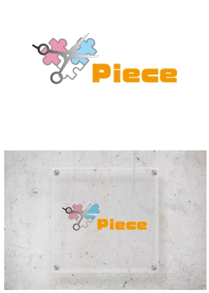 Minebou (Minebou)さんのカット専門店『Piece』のロゴ作成をお願いします。への提案