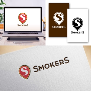 Hi-Design (hirokips)さんの飲食店で喫煙できる場所がわかるアプリ「Smokers」のロゴのお願いへの提案