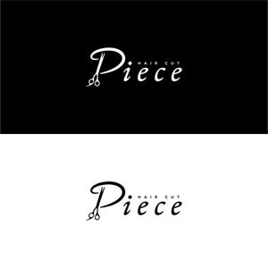 Hi-Design (hirokips)さんのカット専門店『Piece』のロゴ作成をお願いします。への提案