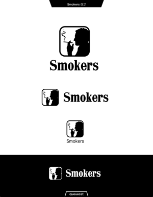 queuecat (queuecat)さんの飲食店で喫煙できる場所がわかるアプリ「Smokers」のロゴのお願いへの提案