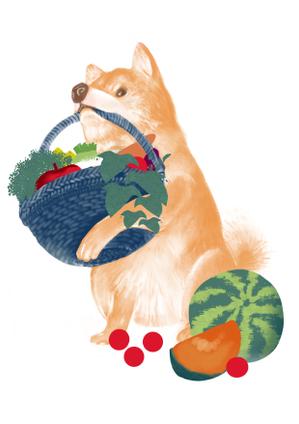 こんぱち ()さんのパッケージイラスト予定の犬のイラストへの提案
