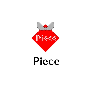 じゅん (nishijun)さんのカット専門店『Piece』のロゴ作成をお願いします。への提案