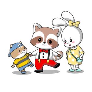 HARURU (HARURU)さんの動物のキャラクターイラスト（アライグマ、ウサギ、ハムスター）への提案