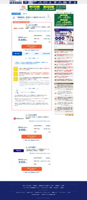 アドバンス (advancez)さんの不動産サイトランキングページのデザイン改修案募集への提案