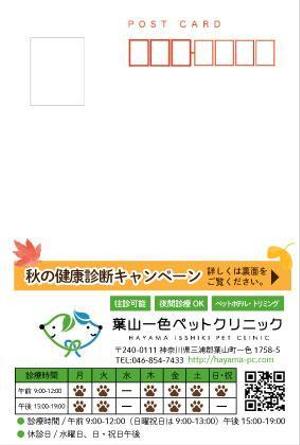 K Design ()さんの動物病院の秋の健康診断キャンペーンDMの作成依頼への提案