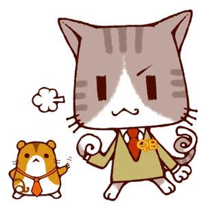 さんの電子出版社のキャラクター（ネコ＆ハムスター）への提案