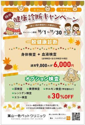 BANBI Design. (Banbi)さんの動物病院の秋の健康診断キャンペーンDMの作成依頼への提案