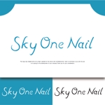株式会社こもれび (komorebi-lc)さんの新規Openのネイルサロン「SKY ONE NAIL」のロゴ作成をお願いします。への提案