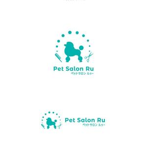 P Design (DesignStudio)さんのペットサロン「Ru-」のロゴへの提案