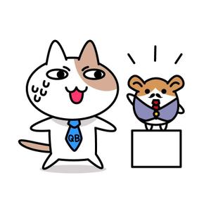 ichi_mine (ichi_mine)さんの電子出版社のキャラクター（ネコ＆ハムスター）への提案