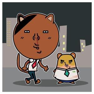 crayon　KIDS (crayonkids)さんの電子出版社のキャラクター（ネコ＆ハムスター）への提案