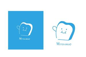 data55 (data55)さんのパン屋さん　ＭＩＴＴＥＮ　ＢＲＥＡＤ（ミトンブレッド）のロゴへの提案