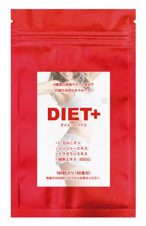 design_studio_be (design_studio_be)さんのサプリメント「DIET+（ダイエットプラス）」のパッケージデザインへの提案