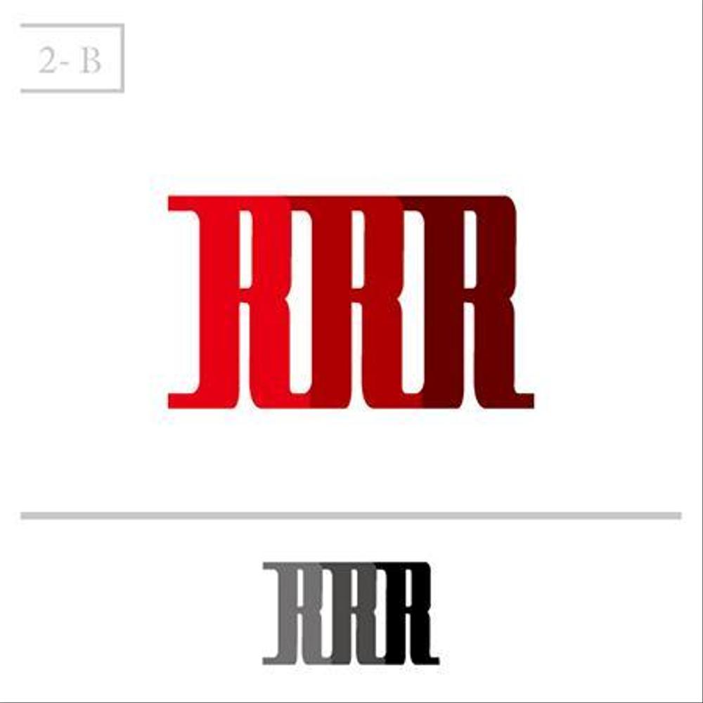 「RRR」のロゴ作成