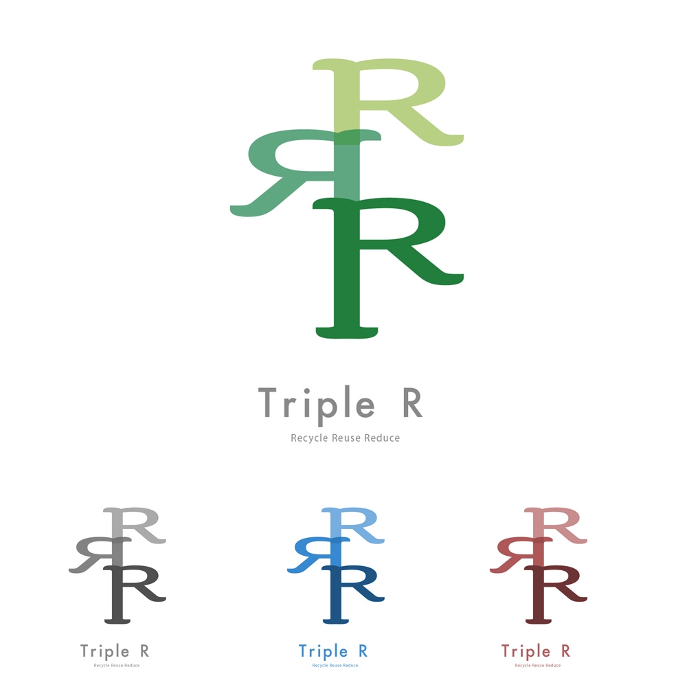 「RRR」のロゴ作成
