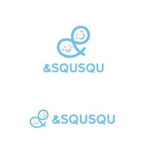 marutsuki (marutsuki)さんのベビー用品ブランド【＆SQUSQU (アンドスクスク)】のロゴ制作への提案