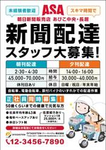 飯田 (Chiro_chiro)さんの朝日新聞販売店の朝刊と夕刊の配達スタッフ募集への提案