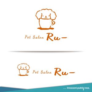 Innocent public tree (nekosu)さんのペットサロン「Ru-」のロゴへの提案