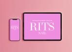 SECRET POINT GRAPHICS (SPgraphics)さんのスカルプ専門ネイルサロン　リッツネイル【RITS NAIL】のロゴ制作のお願いへの提案