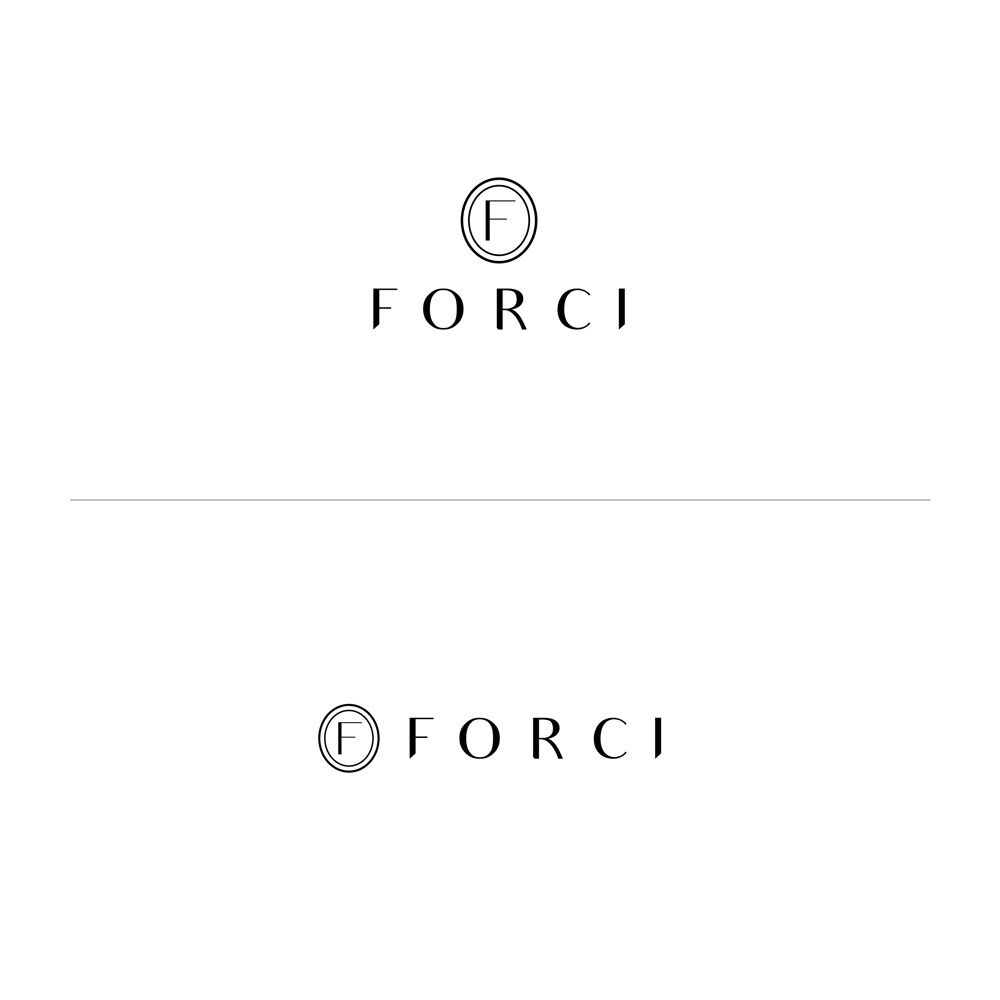 ファッション雑貨の新ブランド「FORCI」のロゴ製作