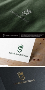 neomasu (neomasu)さんの高級腕時計の買取・卸会社「check it out watch」のロゴ制作への提案