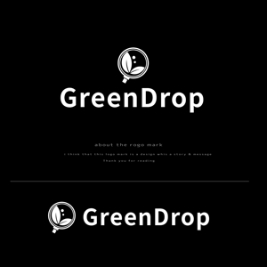 悠希 (yuruta1224)さんの農業×バイオ×AIのベンチャー企業「GreenDrop」のロゴへの提案