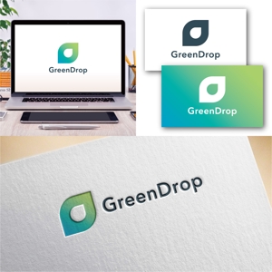 Hi-Design (hirokips)さんの農業×バイオ×AIのベンチャー企業「GreenDrop」のロゴへの提案