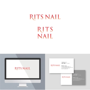 angie design (angie)さんのスカルプ専門ネイルサロン　リッツネイル【RITS NAIL】のロゴ制作のお願いへの提案