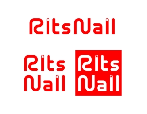 熊本☆洋一 (kumakihiroshi)さんのスカルプ専門ネイルサロン　リッツネイル【RITS NAIL】のロゴ制作のお願いへの提案