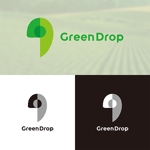 ぎふのふ (ymd8dgw)さんの農業×バイオ×AIのベンチャー企業「GreenDrop」のロゴへの提案