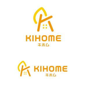 marutsuki (marutsuki)さんの商品型住宅　木の家　「KIHOME」（キホム）のロゴマーク大募集への提案