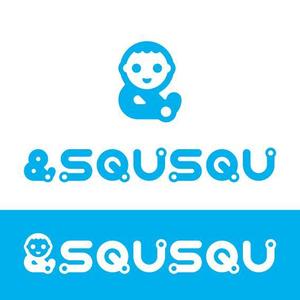 hitotsukami (hitotsukami)さんのベビー用品ブランド【＆SQUSQU (アンドスクスク)】のロゴ制作への提案