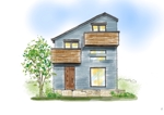 YURIS_DESIGN ASSIST (yuris_design_assist)さんの住宅の外観パースの作成への提案