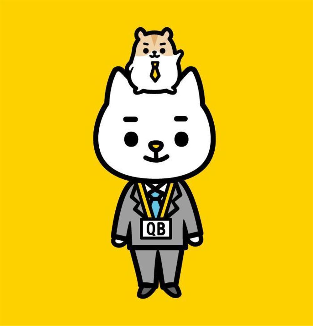 電子出版社のキャラクター（ネコ＆ハムスター）