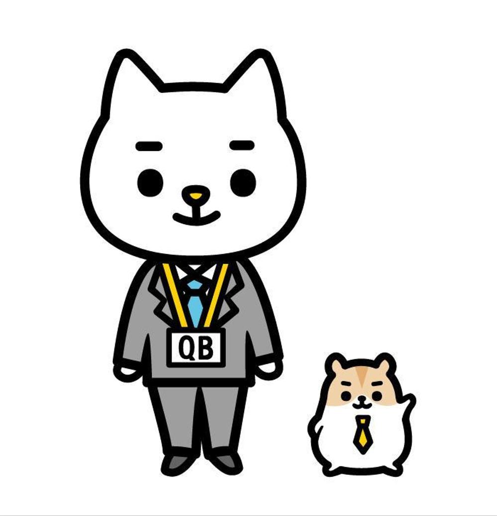 電子出版社のキャラクター（ネコ＆ハムスター）