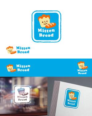 トロコイドデザイン合同会社 ()さんのパン屋さん　ＭＩＴＴＥＮ　ＢＲＥＡＤ（ミトンブレッド）のロゴへの提案