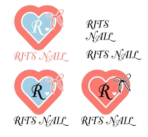 saku (sakura)さんのスカルプ専門ネイルサロン　リッツネイル【RITS NAIL】のロゴ制作のお願いへの提案