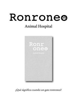 nononano75 (nononano75)さんの動物病院「Ronroneo」(ロンロネオ)のロゴへの提案