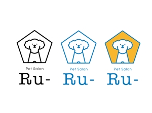 brunoteさんのペットサロン「Ru-」のロゴへの提案