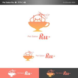 ArtStudio MAI (minami-mi-natz)さんのペットサロン「Ru-」のロゴへの提案