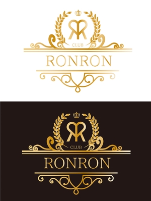 田中　威 (dd51)さんの高級クラブ「RONRON」の店ロゴへの提案