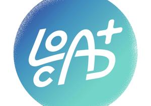 AKHR DESIGN STUDIO (AKHR)さんのサービス開始5周年を迎えた位置情報広告サービス「LocAD+」のロゴ作成への提案