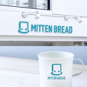 White-design (White-design)さんのパン屋さん　ＭＩＴＴＥＮ　ＢＲＥＡＤ（ミトンブレッド）のロゴへの提案