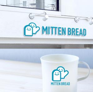White-design (White-design)さんのパン屋さん　ＭＩＴＴＥＮ　ＢＲＥＡＤ（ミトンブレッド）のロゴへの提案