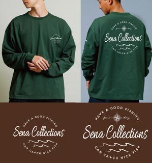 HDstudio (hiro197826)さんの釣り人向けアパレルブランド「sena collections」のロンTデザインへの提案