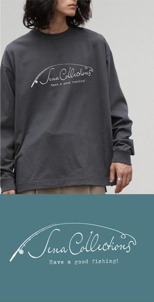 HDstudio (hiro197826)さんの釣り人向けアパレルブランド「sena collections」のロンTデザインへの提案